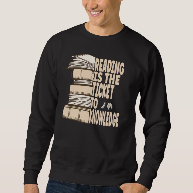 Sudadera Leer es la entrada al conocimiento (Anverso)