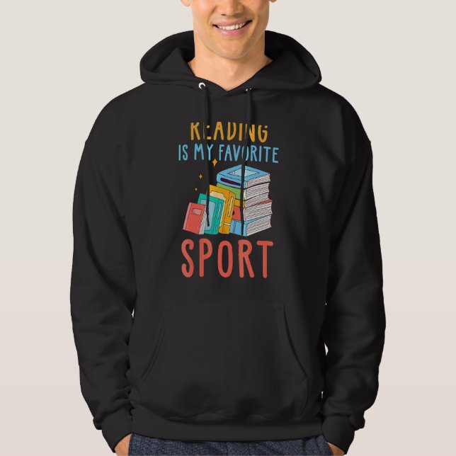 Sudadera Leer es mi aficionado favorito a los lectores de l (Anverso)