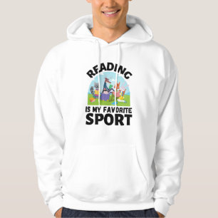 Sudadera Leer es mi deporte favorito Animales leyendo libro