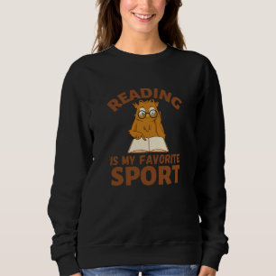 Sudadera Leer Es Mi Deporte Favorito. Lecturas de búho libr