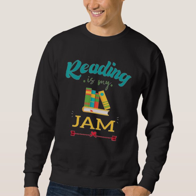 Sudadera Leer Es Mi Jam Me Encanta Leer Libros (Anverso)