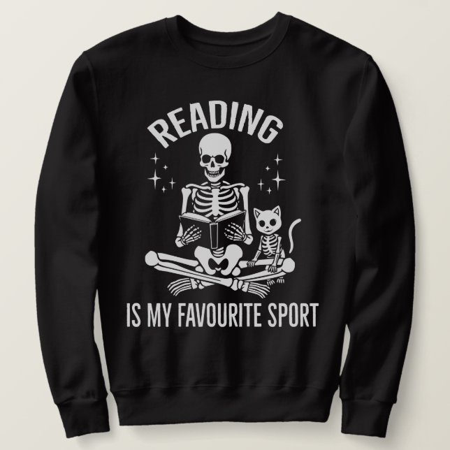 Sudadera Leer es muy cómodo para mi biblioteca deportiva fa (Anverso del diseño)