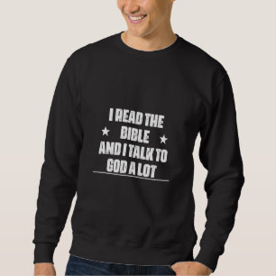 Sudadera Leer La Biblia Y Hablar Con Dios Citas De Humor