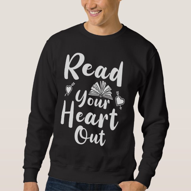 Sudadera Leer la cita 3 del libro Heart Out (Anverso)