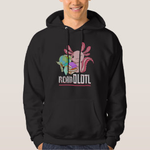 Sudadera Leer libro Readolotl Animal Amphibian Bookworm A