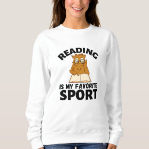 Sudadera Leer libros de búho es mi deporte favorito