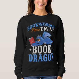 Sudadera Leer libros Fantasía Creatividad Cuta libro Dragon