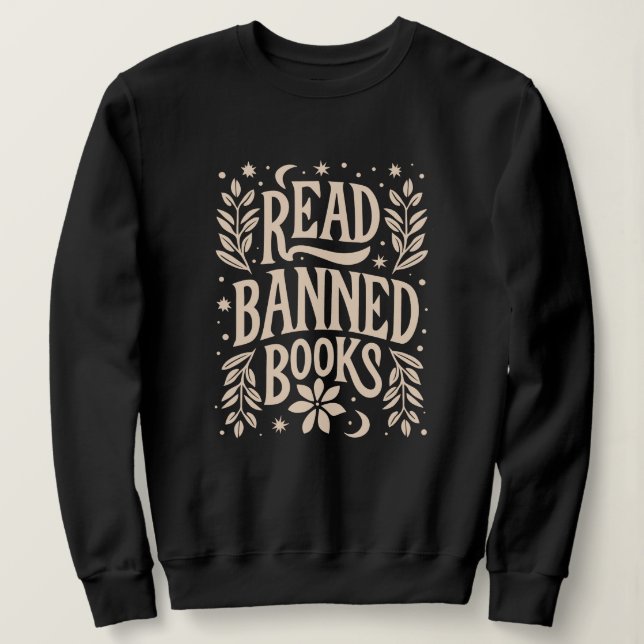 Sudadera Leer libros prohibidos (Anverso del diseño)