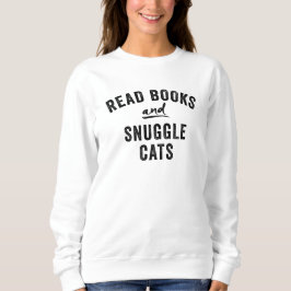 Sudadera Leer libros y alternar gatos