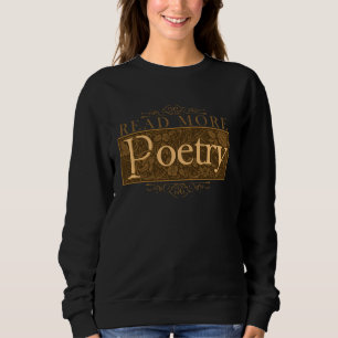 Sudadera Leer más poema de literatura poética escribiendo e