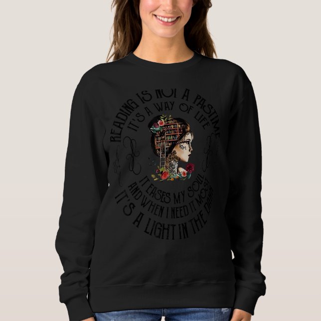 Sudadera Leer no es un pasatiempo, es una forma de vida (Anverso)