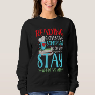 Sudadera Leer nos da un lugar biblioteca de gusanos de bibl