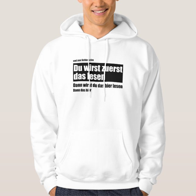 Sudadera Leerás esto primero - Meme Funny Saying (Anverso)