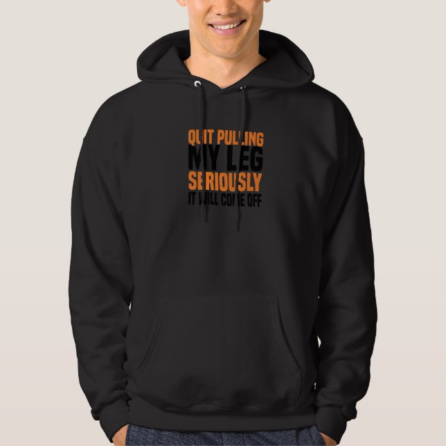 Sudadera Leg Amputee Amputation Support Whechair Prosthet (Anverso)