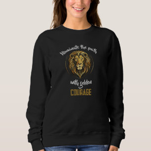 Sudadera Legado del León: Camino Iluminado de Coraje