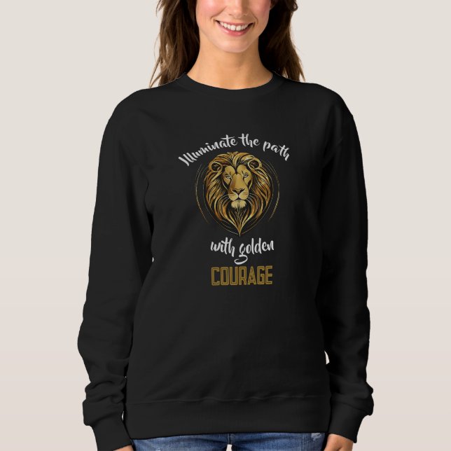 Sudadera Legado del León: Camino Iluminado de Coraje (Anverso)