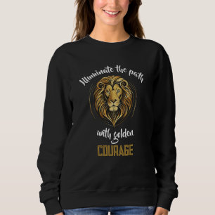 Sudadera Legado del León: Camino Iluminado de Coraje