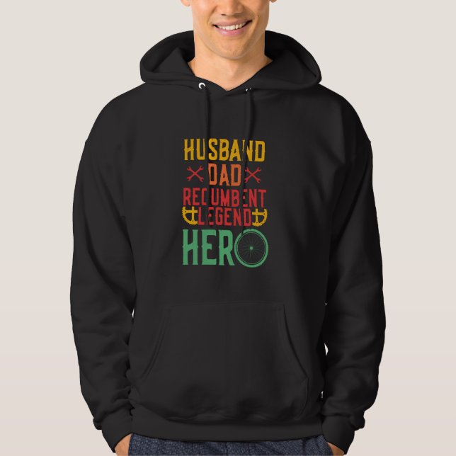 Sudadera Legend Recumbent Trike Husband Dad (Anverso)