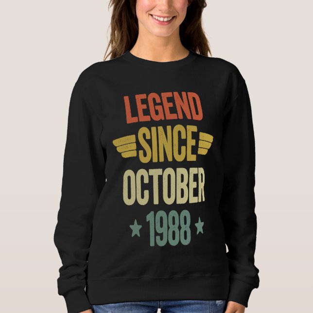 Sudadera Legend Since October 1988 (Anverso)