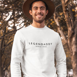 Sudadera LegenDaddy desde para legendarios dads minimalista