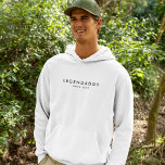 Sudadera LegenDaddy desde para legendarios dads minimalista<br><div class="desc">LegenDaddy desde 20xx diseño minimalista moderno para Dads legendarios. Personalízalo con tu texto/año. Regalo por el Día del Padre o cumpleaños.</div>