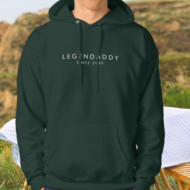 Sudadera LegenDaddy desde para legendarios dads minimalista (legendaddy hoodie. Gift for Dad.)