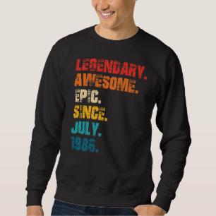 Sudadera Legendaria e impresionante épica desde julio de 19