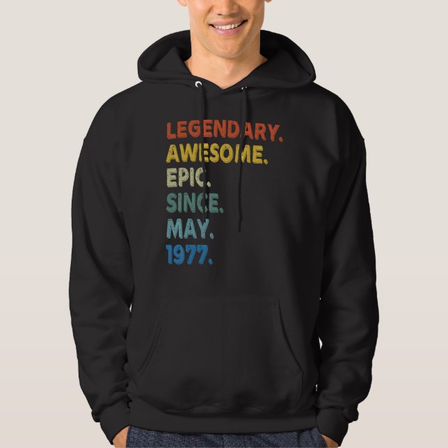 Sudadera Legendaria e impresionante épica desde mayo de 197 (Anverso)