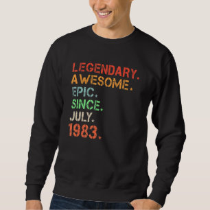Sudadera Legendaria epopeya asombrosa desde el nacimiento r