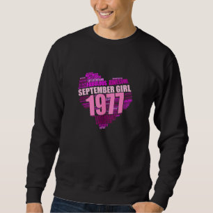 Sudadera Legendario Chica de septiembre de 1977 Impresionan