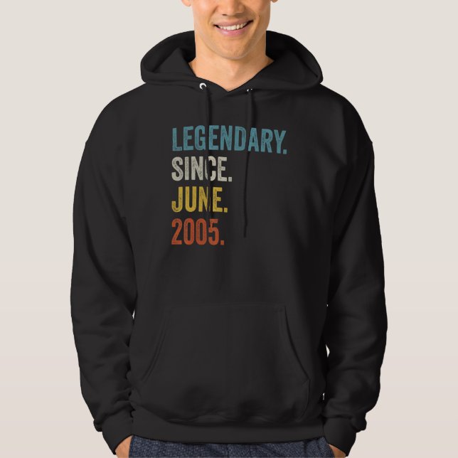 Sudadera Legendario de 17 años desde junio de 2005 (Anverso)