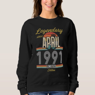 Sudadera Legendario desde abril de 1991 Vintage