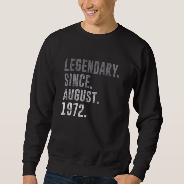 Sudadera Legendario desde agosto de 1972 50ª cosecha de cum (Anverso)