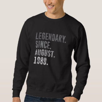 Sudadera Legendario desde agosto de 1989 33ª cosecha de cum
