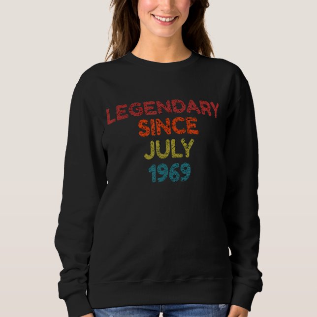 Sudadera Legendario desde el cumpleaños retro de julio de 1 (Anverso)