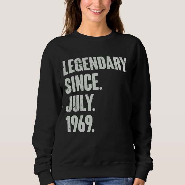 Sudadera Legendario desde julio de 1969 53 años (Anverso)