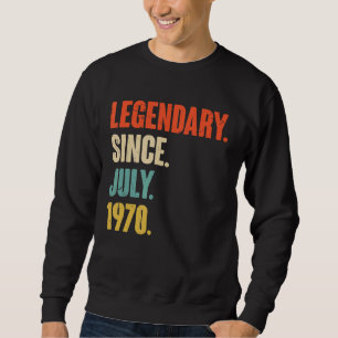 Sudadera Legendario desde julio de 1970 52 años