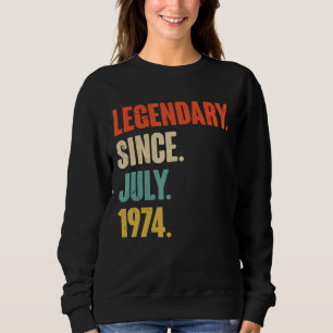 Sudadera Legendario desde julio de 1974 48 años 48