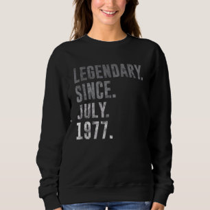 Sudadera Legendario desde julio de 1977 45ª cosecha de cump