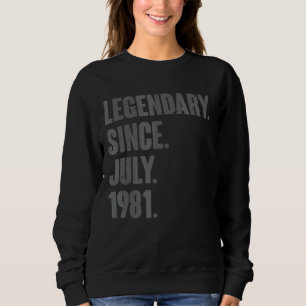 Sudadera Legendario desde julio de 1981 41 años