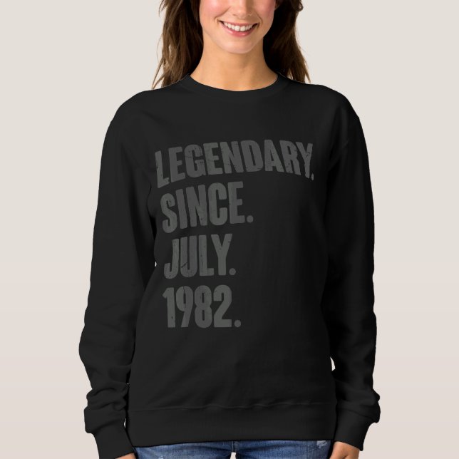 Sudadera Legendario desde julio de 1982 40 años (Anverso)