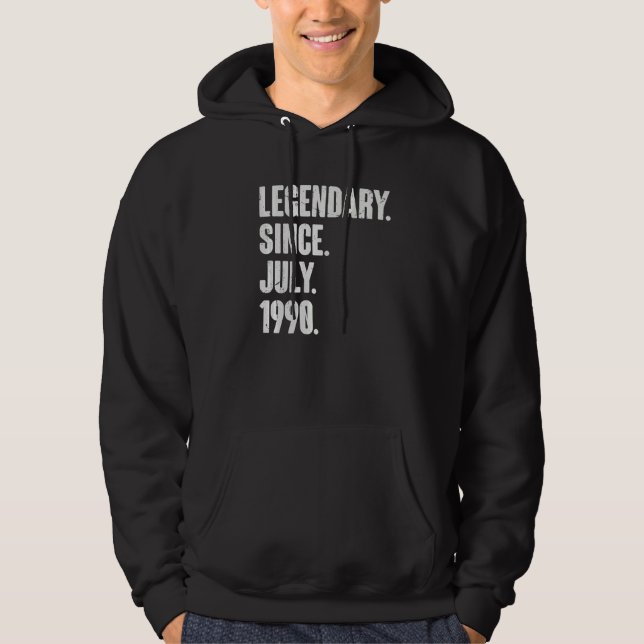 Sudadera Legendario desde julio de 1990 32 años (Anverso)