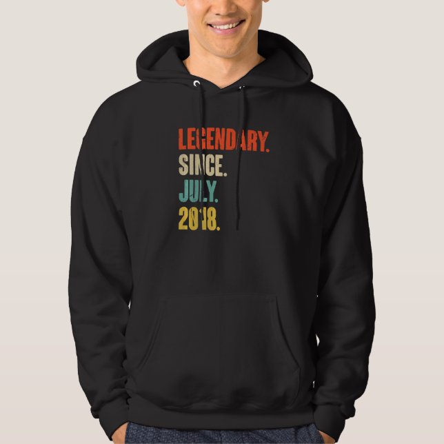 Sudadera Legendario desde julio de 2018 4 años cuarto cumpl (Anverso)