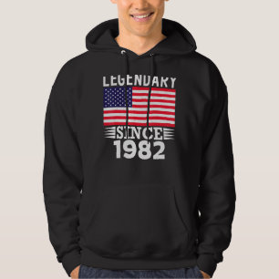 Sudadera Legendario desde la bandera estadounidense de 1982