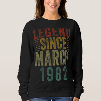 Sudadera Legendario desde marzo de 1982 40º cumpleaños