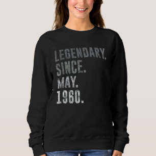 Sudadera Legendario desde mayo de 1960 62ª cosecha de cumpl