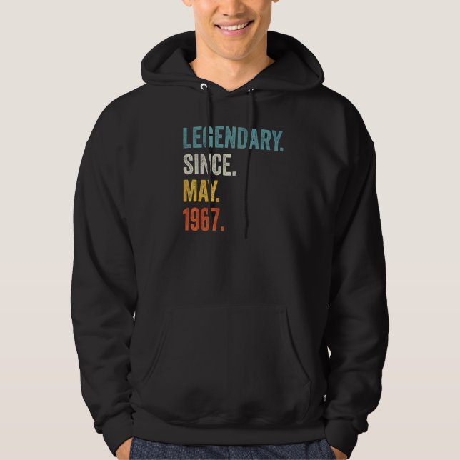 Sudadera Legendario desde mayo de 1967 55º cumpleaños (Anverso)