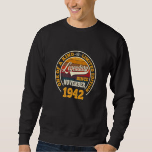 Sudadera Legendario desde noviembre de 1942 80º cumpleaños