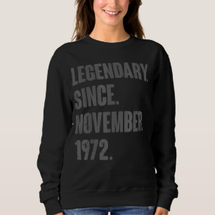Sudadera Legendario desde noviembre de 1972 50 años Bir
