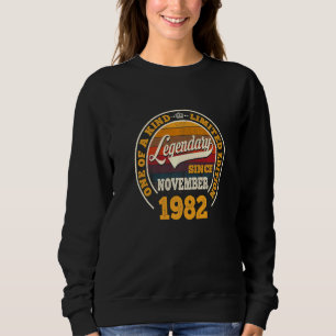 Sudadera Legendario desde noviembre de 1982 40º cumpleaños 